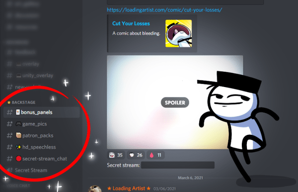 Here’s what it looks like on Discord